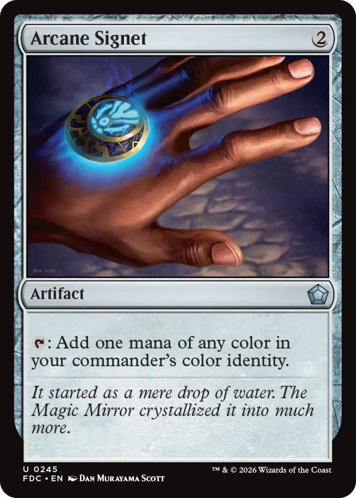 Arcane Signet 245 card from Commander: Foundations