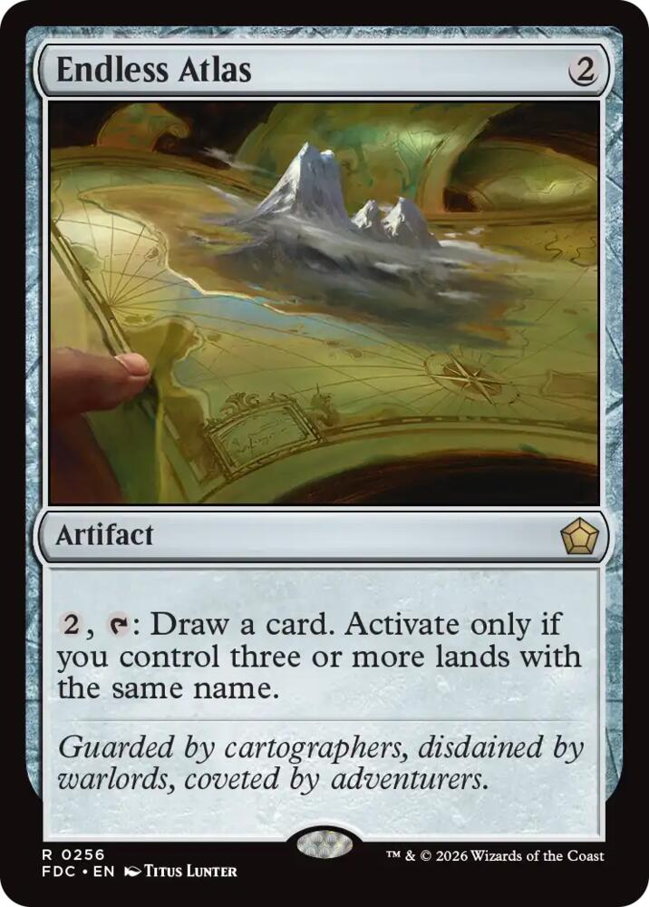 Endless Atlas 256 card from Commander: Foundations