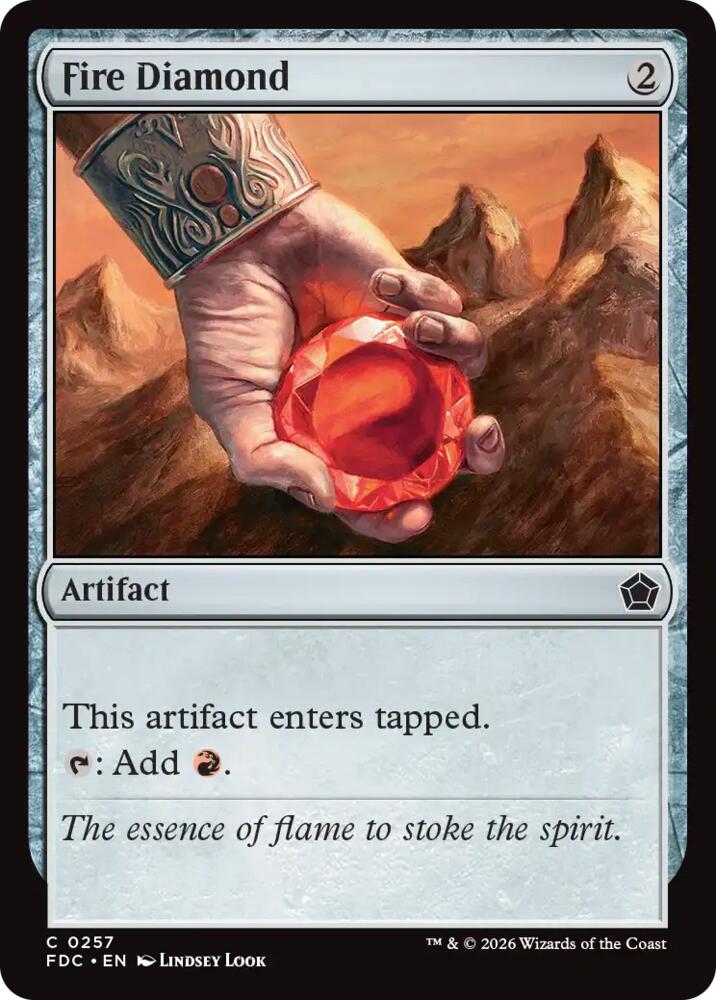 Fire Diamond 257 card from Commander: Foundations