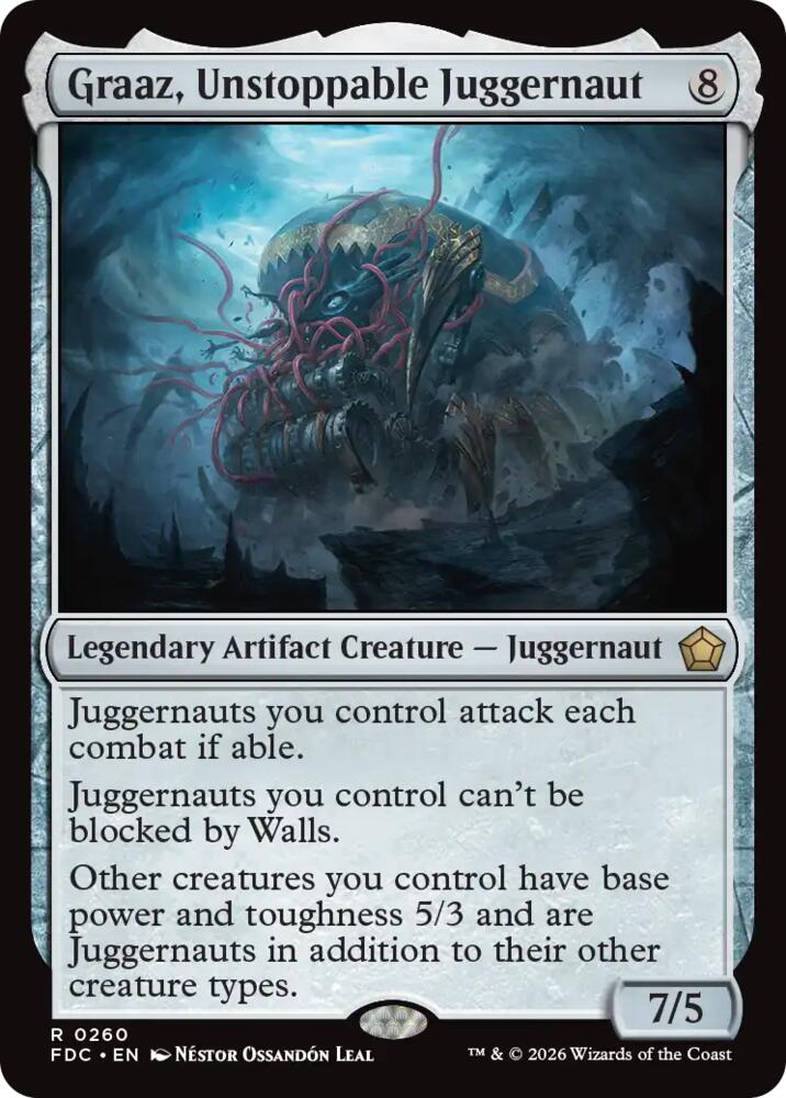Graaz, Unstoppable Juggernaut 260 card from Commander: Foundations