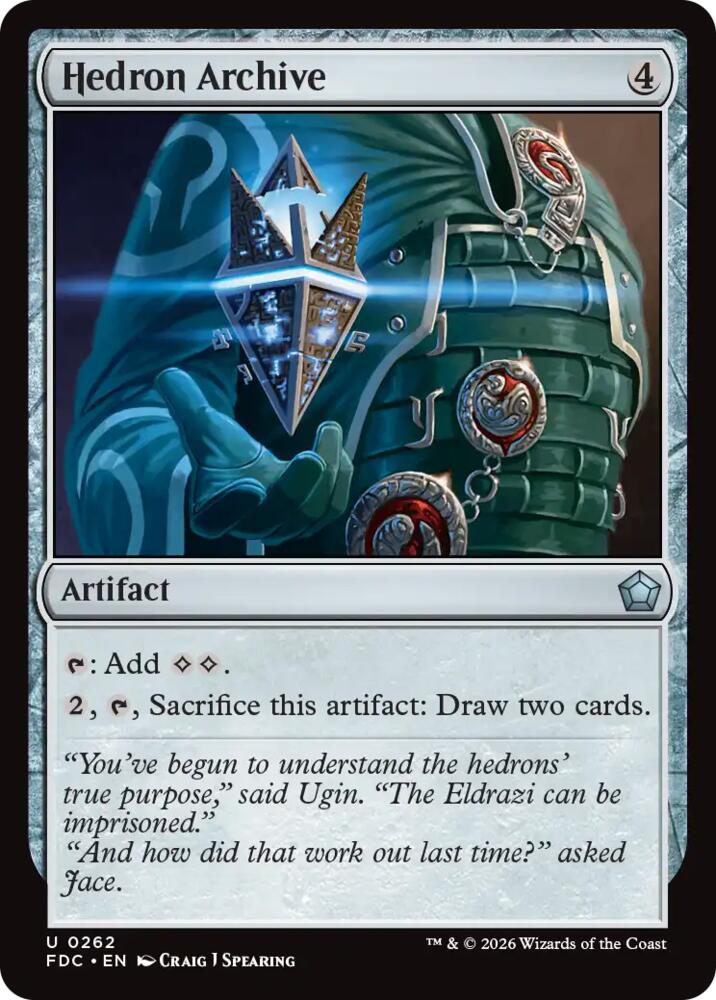 Hedron Archive 262 card from Commander: Foundations