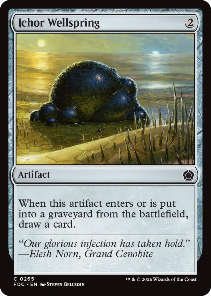 Ichor Wellspring 265 card from Commander: Foundations