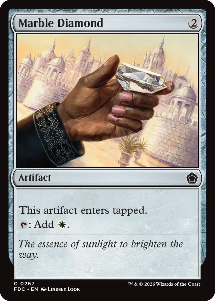 Marble Diamond 267 card from Commander: Foundations