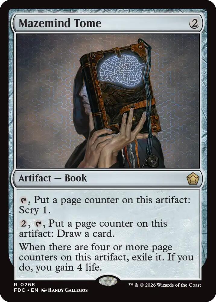 Mazemind Tome 268 card from Commander: Foundations