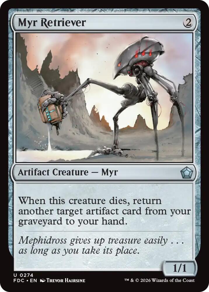 Myr Retriever 274 card from Commander: Foundations