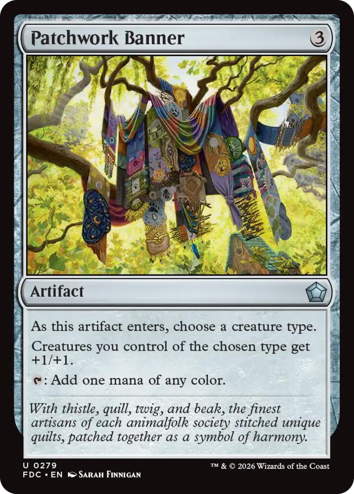 Patchwork Banner 279 card from Commander: Foundations