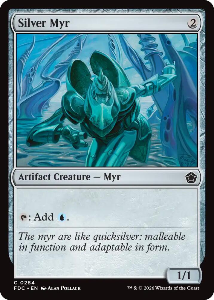 Silver Myr 284 card from Commander: Foundations