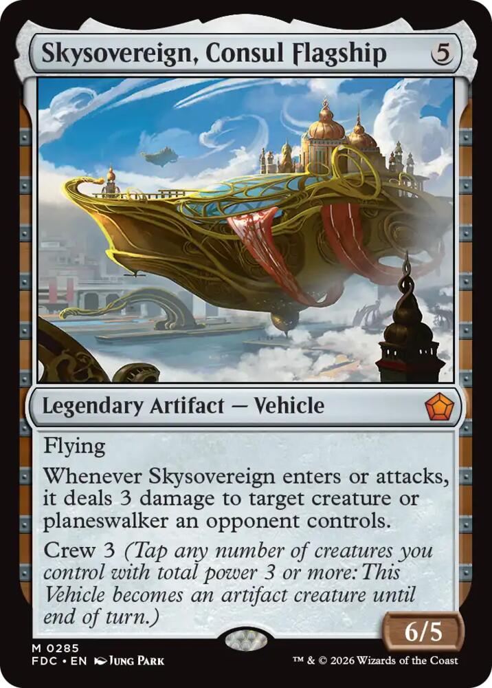 Skysovereign, Consul Flagship 285 card from Commander: Foundations