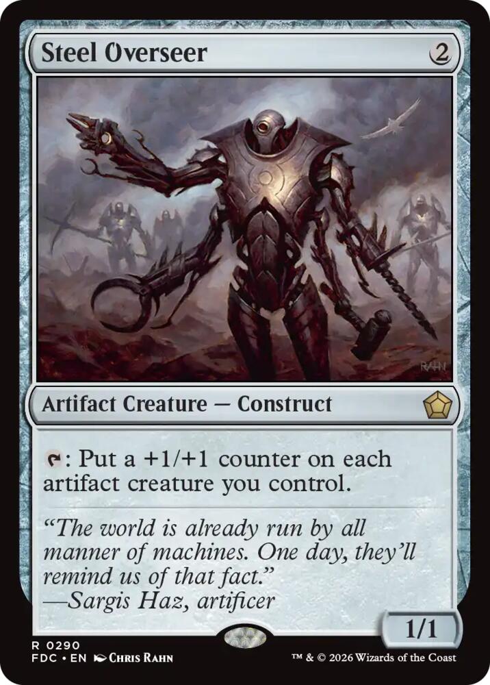 Steel Overseer 290 card from Commander: Foundations