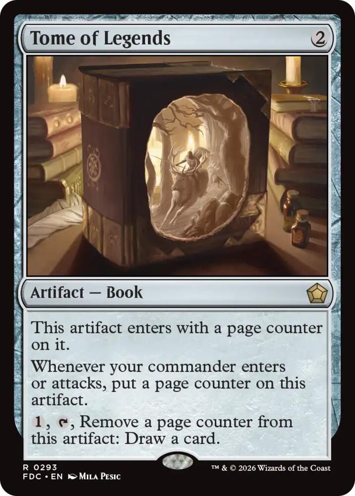 Tome of Legends 293 card from Commander: Foundations