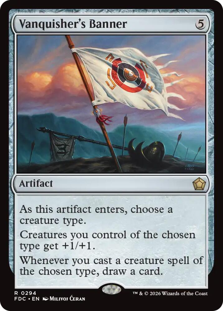 Vanquisher's Banner 294 card from Commander: Foundations