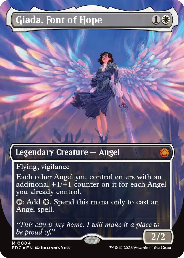 Giada, Font of Hope (Borderless) 4 card from Commander: Foundations