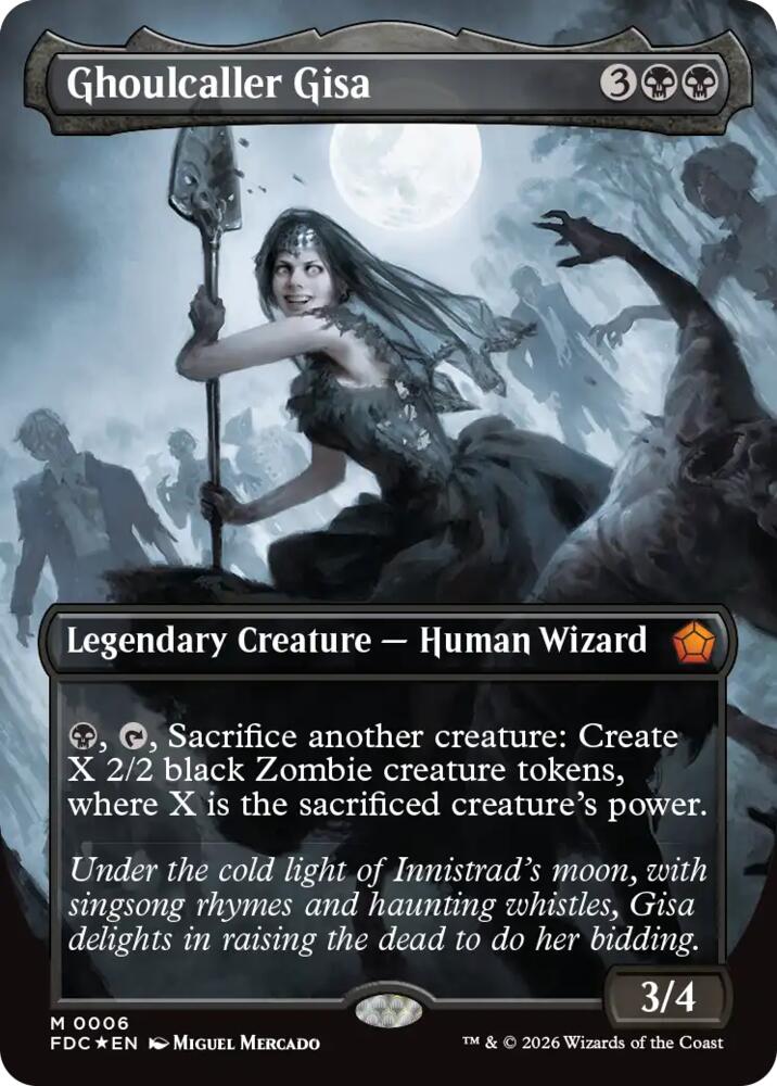 Ghoulcaller Gisa (Borderless) 6 card from Commander: Foundations