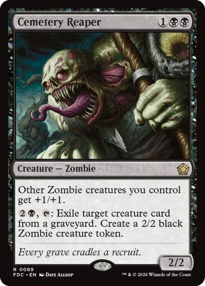 Cemetery Reaper 89 card from Commander: Foundations