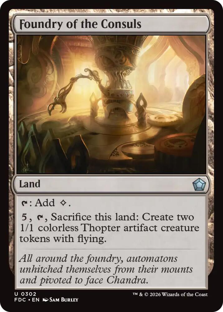 Foundry of the Consuls 302 card from Commander: Foundations