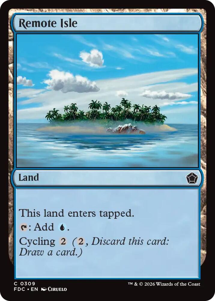 Remote Isle 309 card from Commander: Foundations