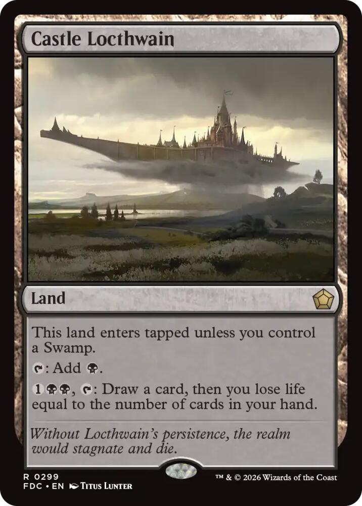 Castle Locthwain 299 card from Commander: Foundations