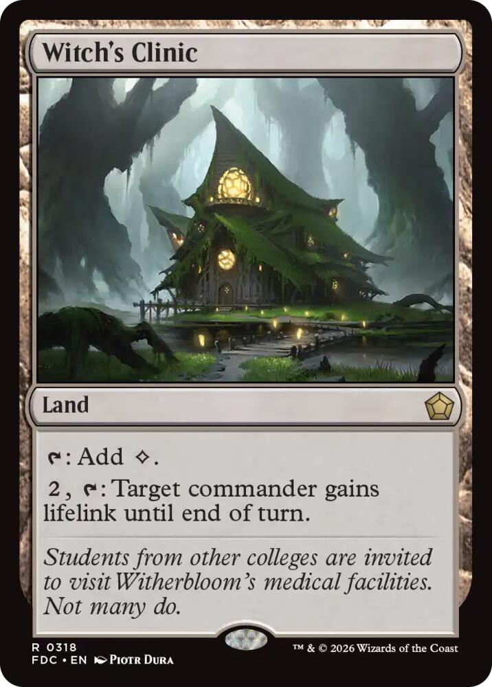 Witch's Clinic 318 card from Commander: Foundations