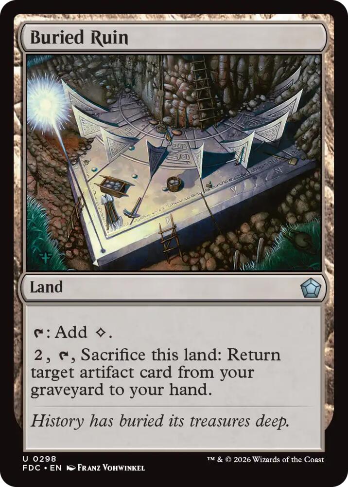 Buried Ruin 298 card from Commander: Foundations