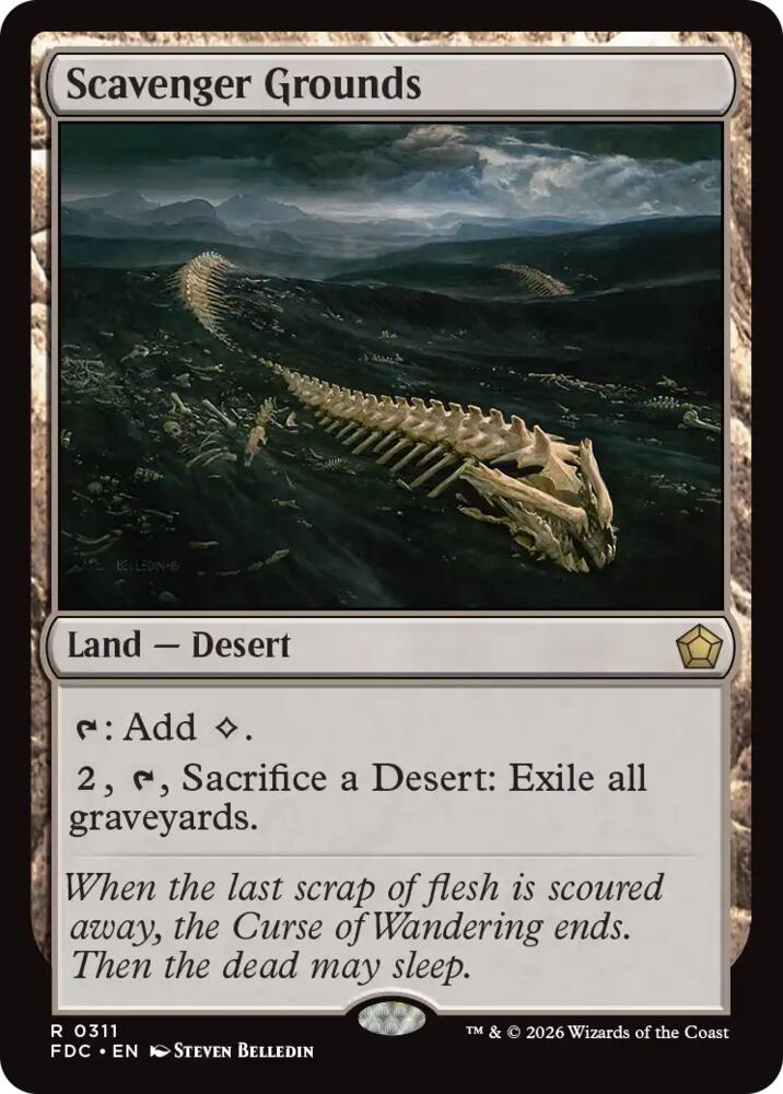 Scavenger Grounds 311 card from Commander: Foundations