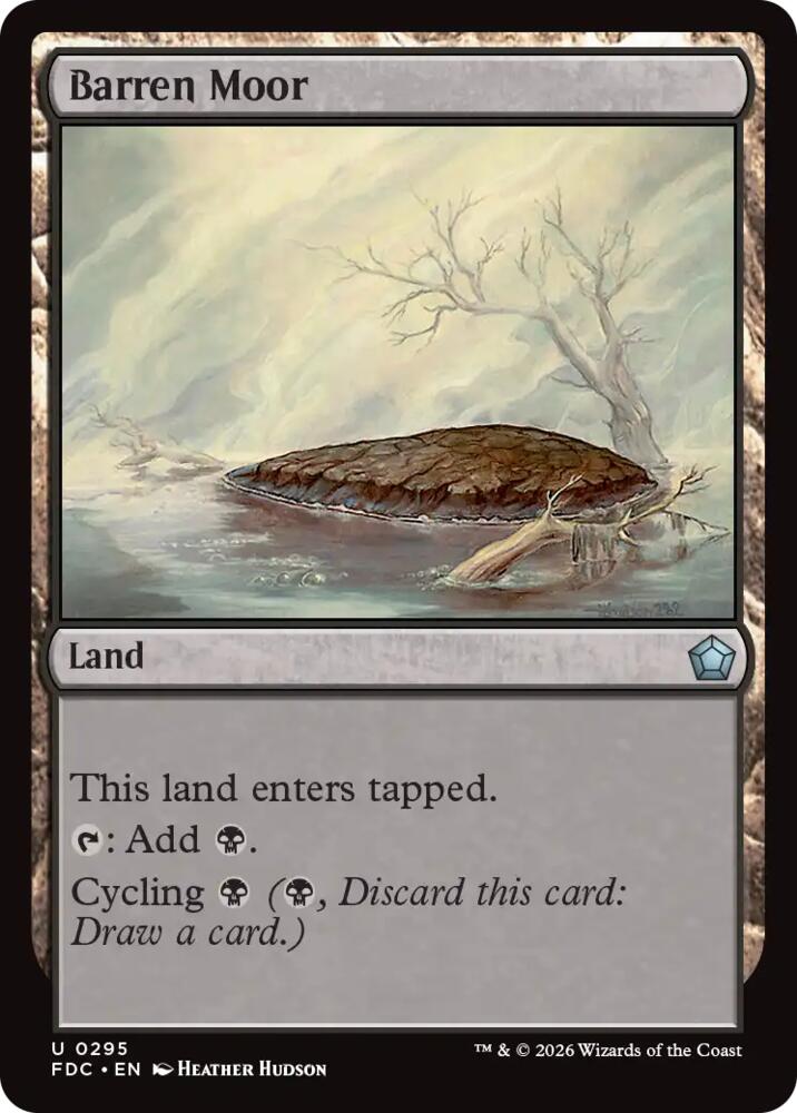 Barren Moor 295 card from Commander: Foundations