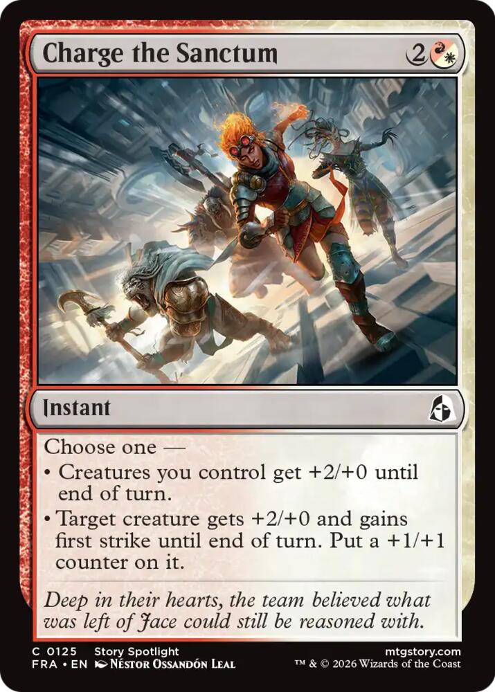 Charge the Sanctum 125 card from Reality Fracture