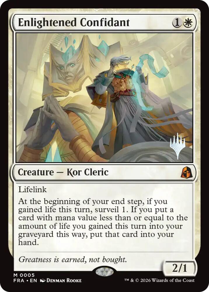 Enlightened Confidant 5 card from Promo Pack: Reality Fracture