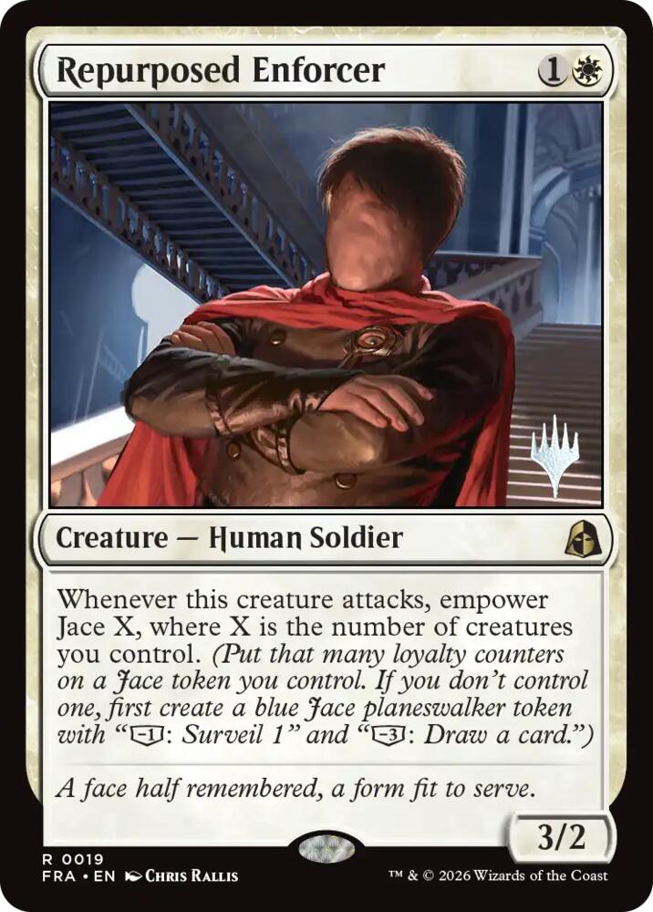 Repurposed Enforcer 19 card from Promo Pack: Reality Fracture