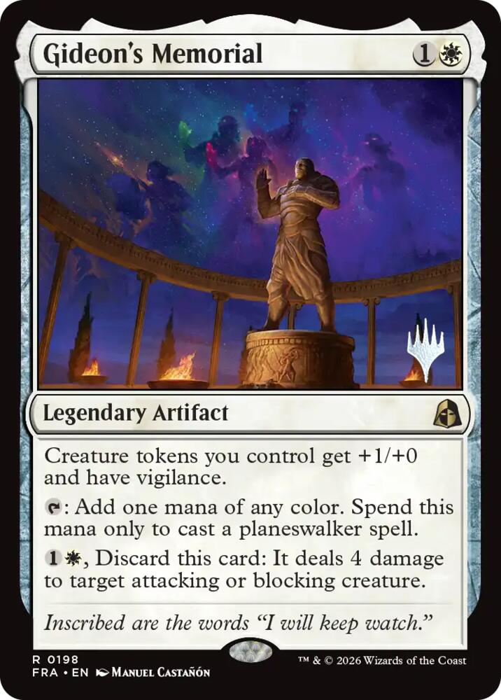 Gideon's Memorial 198 card from Promo Pack: Reality Fracture