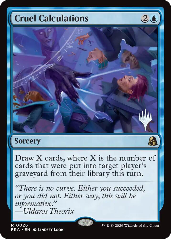 Cruel Calculations 26 card from Promo Pack: Reality Fracture