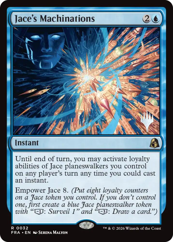 Jace's Machinations 32 card from Promo Pack: Reality Fracture
