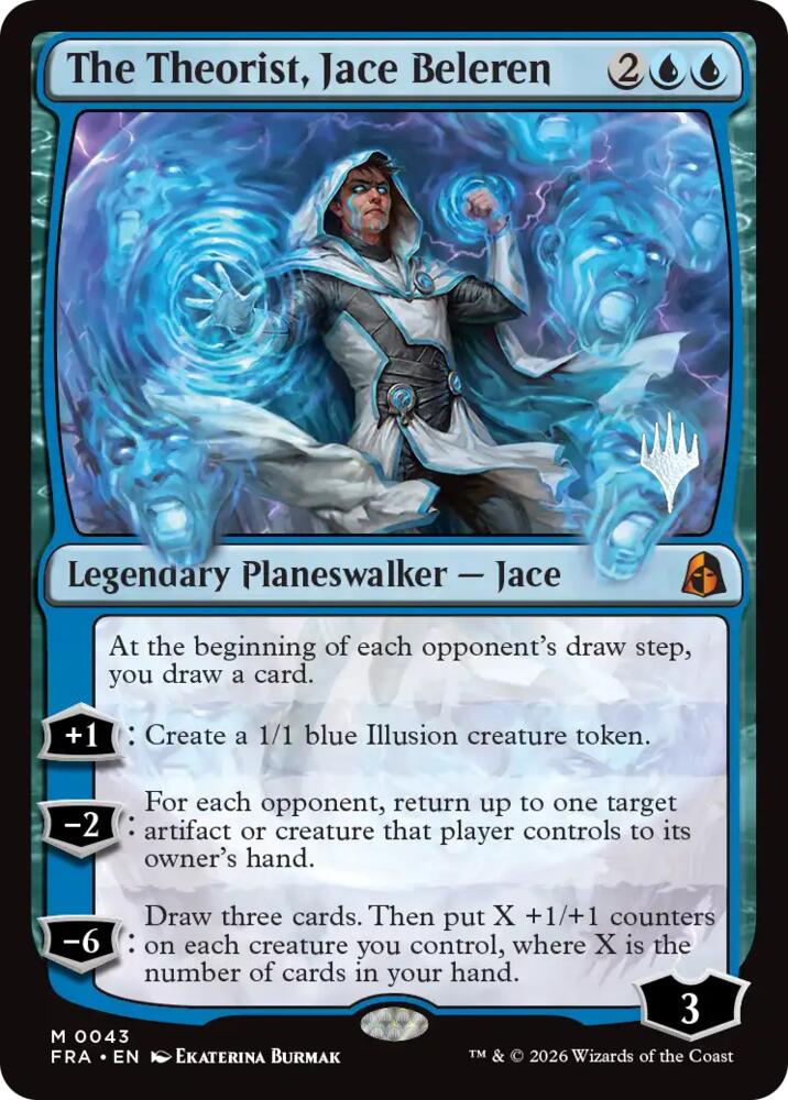 The Theorist, Jace Beleren 43 card from Promo Pack: Reality Fracture
