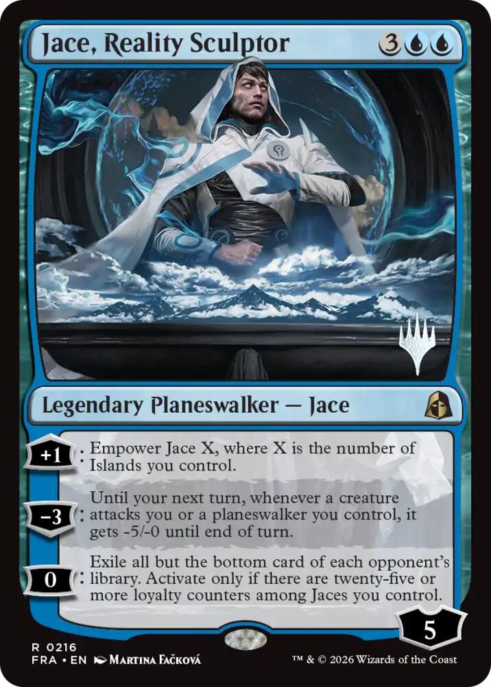 Jace, Reality Sculptor 216 card from Promo Pack: Reality Fracture