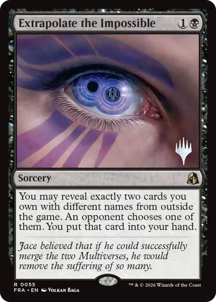 Extrapolate the Impossible 55 card from Promo Pack: Reality Fracture