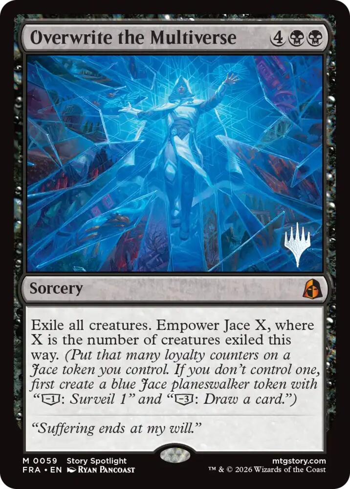 Overwrite the Multiverse 59 card from Promo Pack: Reality Fracture