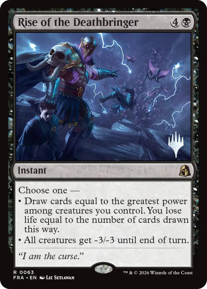 Rise of the Deathbringer 63 card from Promo Pack: Reality Fracture