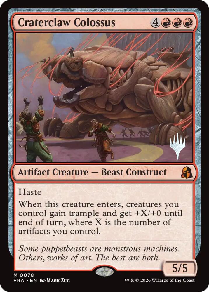 Craterclaw Colossus 78 card from Promo Pack: Reality Fracture