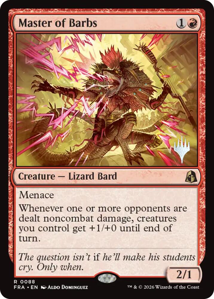 Master of Barbs 88 card from Promo Pack: Reality Fracture