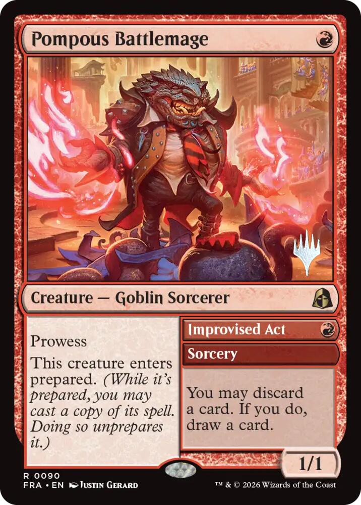 Pompous Battlemage 90 card from Promo Pack: Reality Fracture