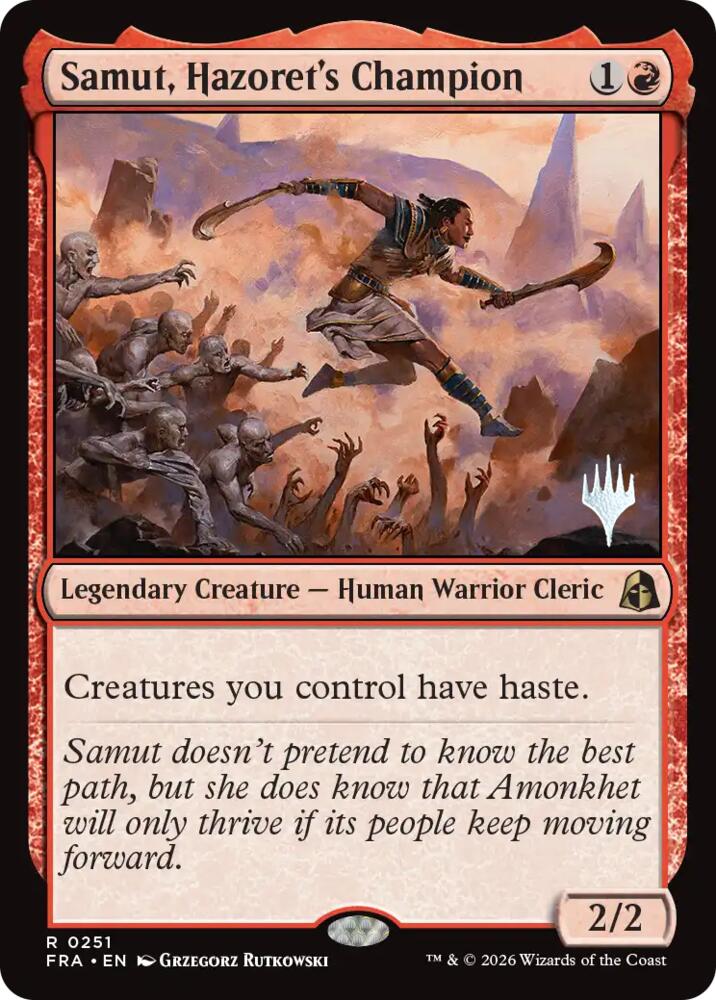Samut, Hazoret's Champion 251 card from Promo Pack: Reality Fracture