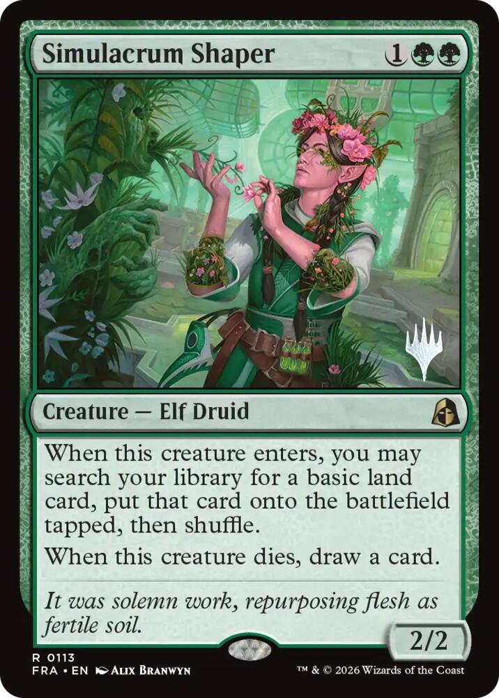 Simulacrum Shaper 113 card from Promo Pack: Reality Fracture