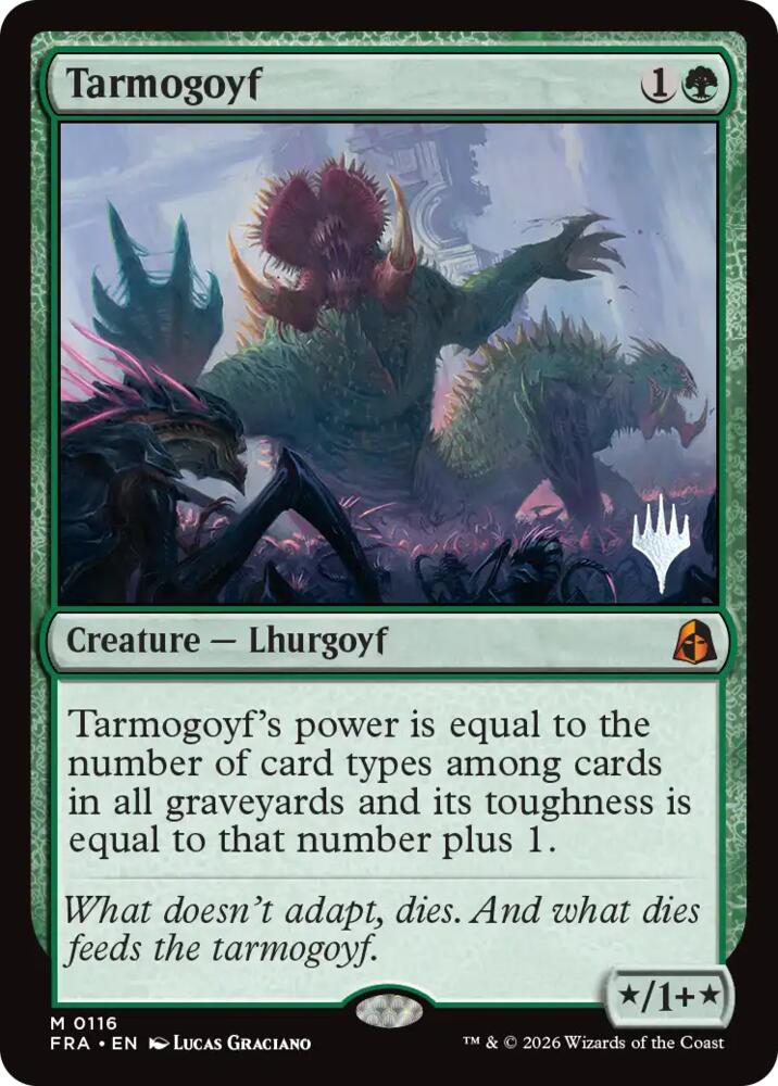 Tarmogoyf 116 card from Promo Pack: Reality Fracture