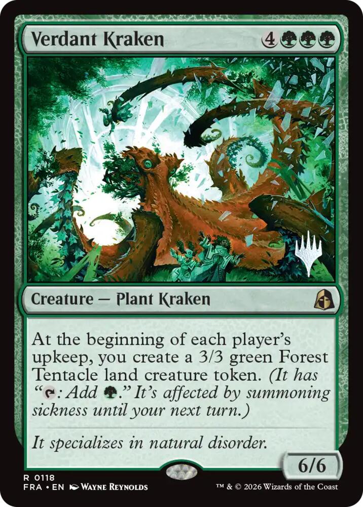 Verdant Kraken 118 card from Promo Pack: Reality Fracture