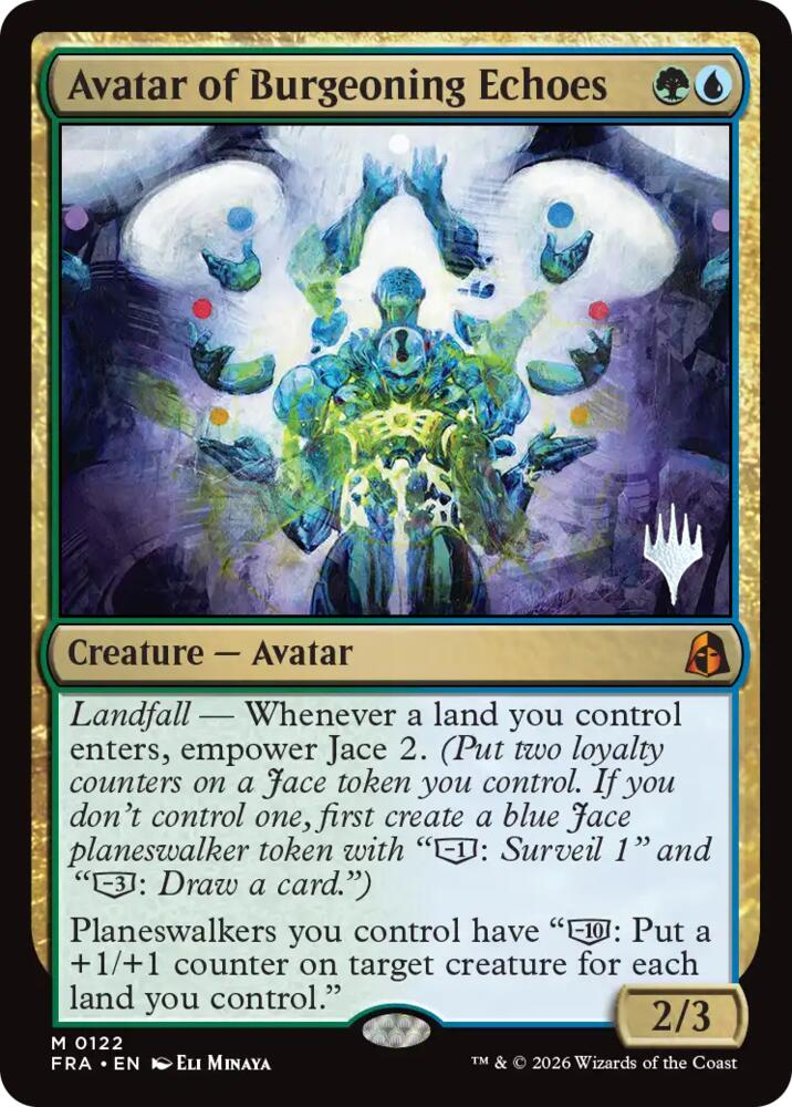 Avatar of Burgeoning Echoes 122 card from Promo Pack: Reality Fracture