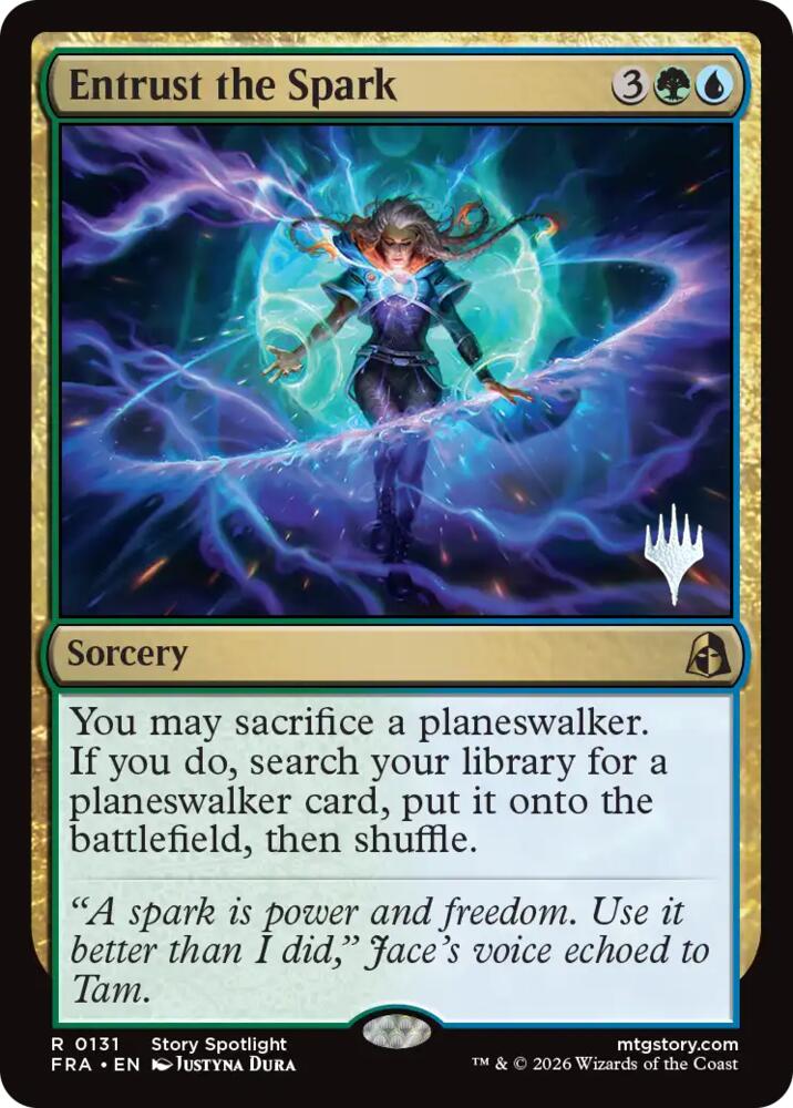 Entrust the Spark 131 card from Promo Pack: Reality Fracture