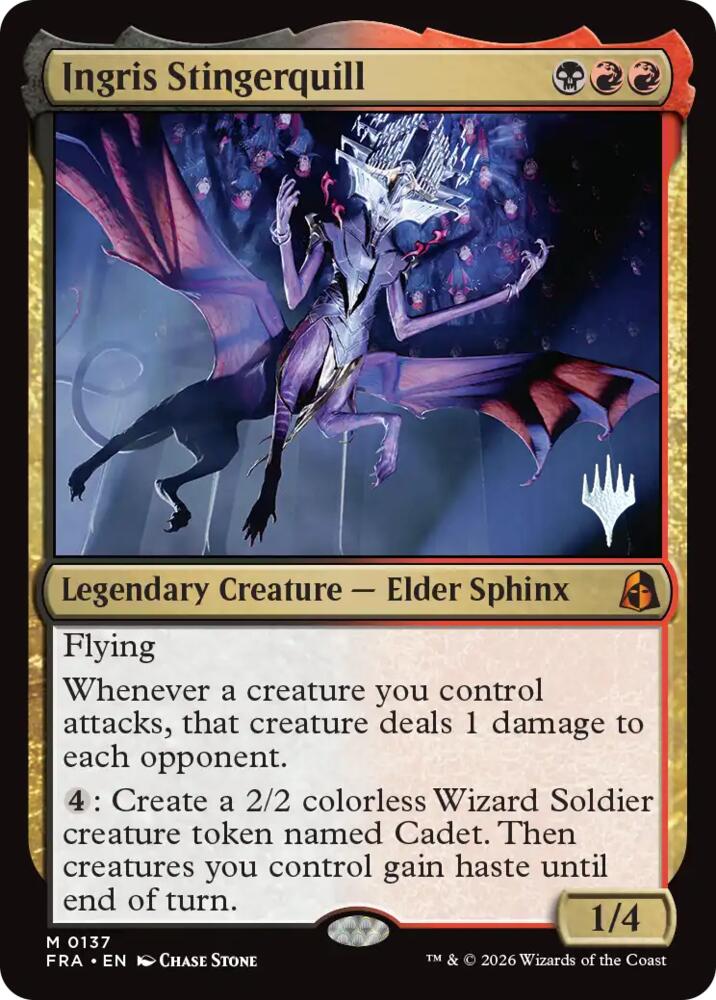 Ingris Stingerquill 137 card from Promo Pack: Reality Fracture