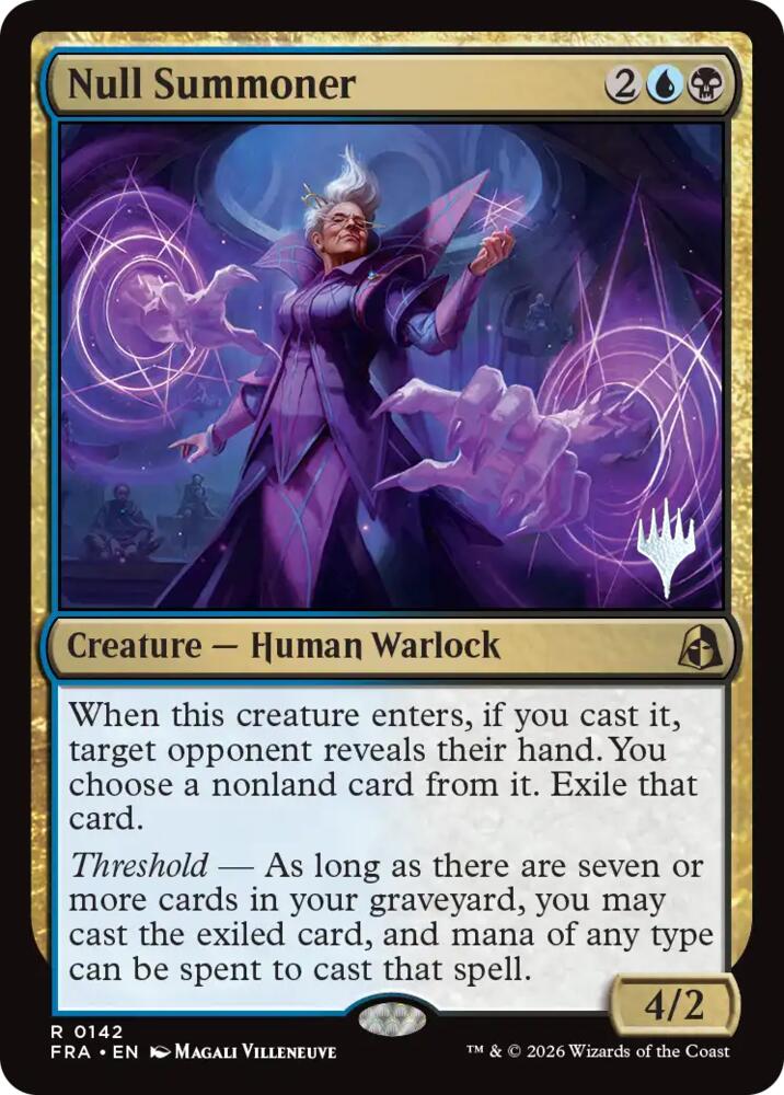 Null Summoner 142 card from Promo Pack: Reality Fracture