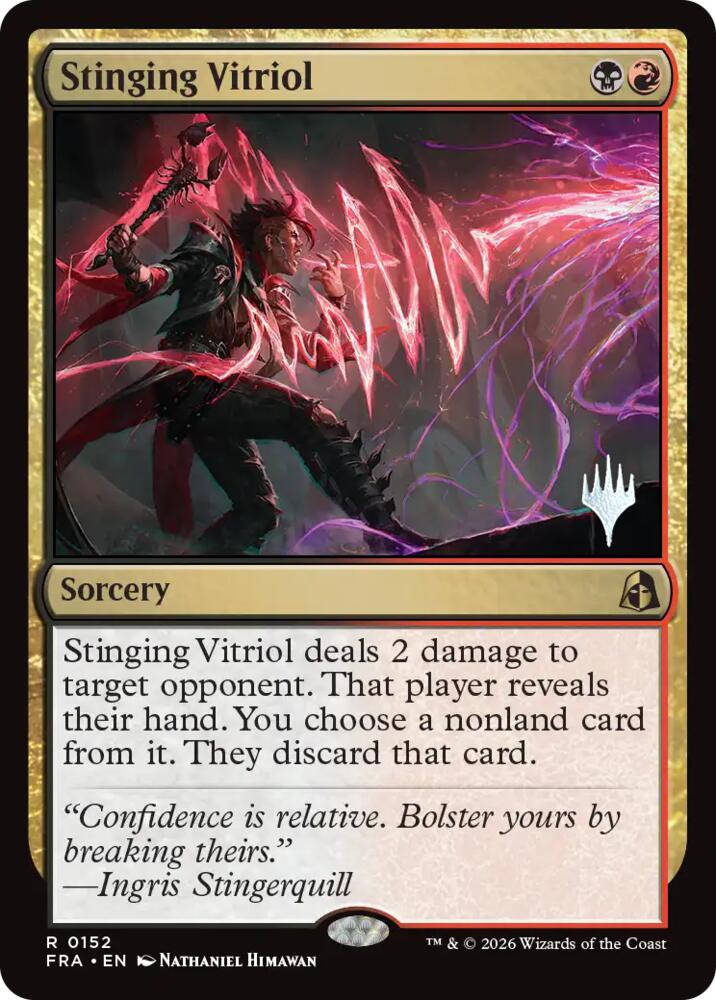 Stinging Vitriol 152 card from Promo Pack: Reality Fracture