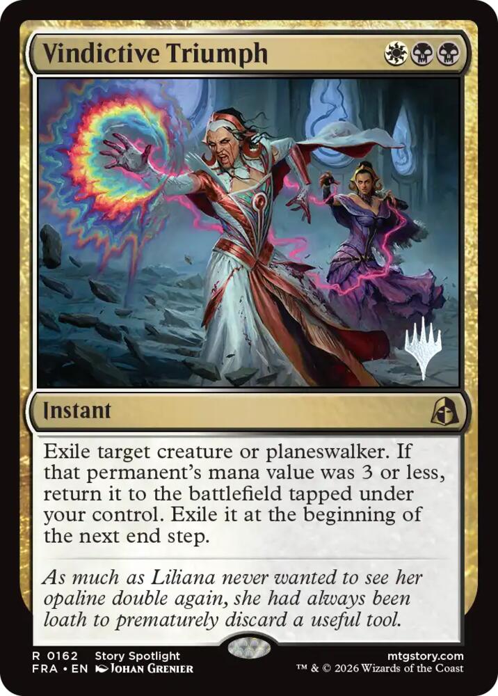 Vindictive Triumph 162 card from Promo Pack: Reality Fracture