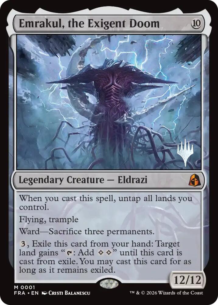 Emrakul, the Exigent Doom 1 card from Promo Pack: Reality Fracture